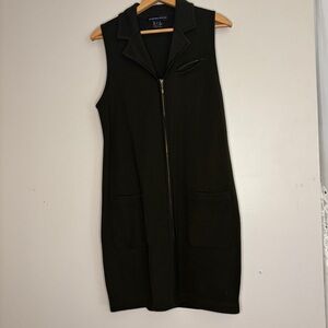 Vintage Andrea Jovine 100% Wool Dark Green Dress